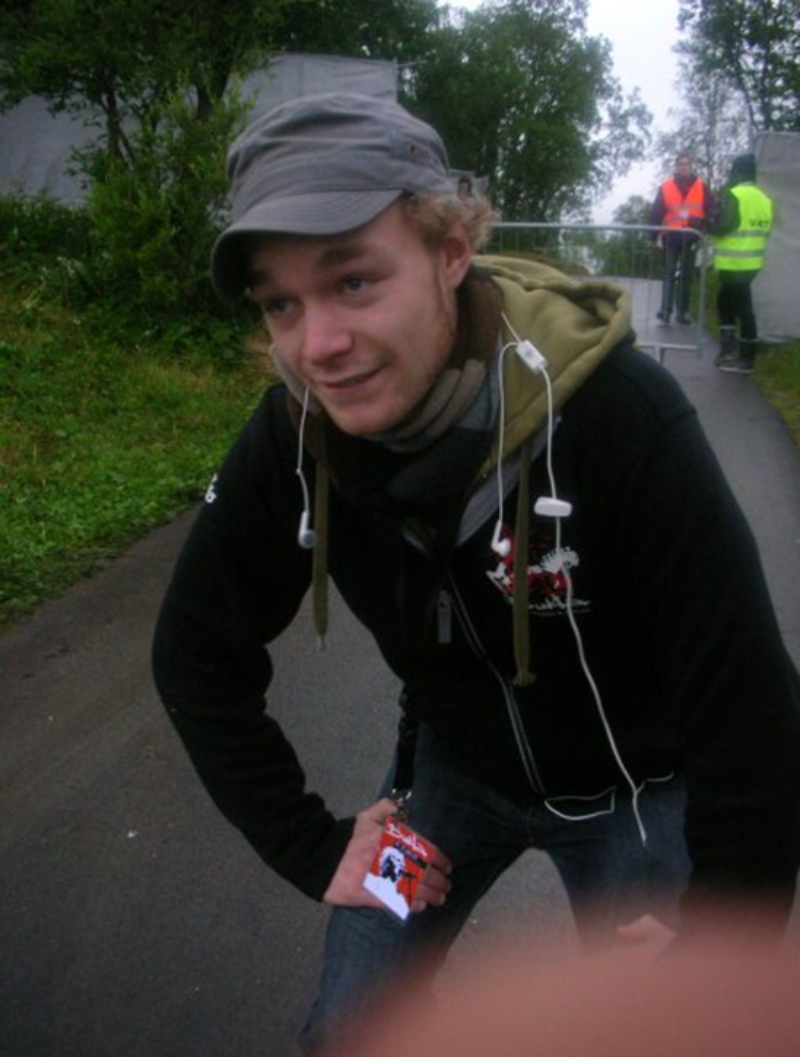 Egil Bye Damsgård første år som transportkoordinator i staben, 2007, rett etter en heftig transportlogistikk for Iggy Pop.